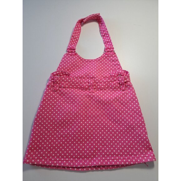 Hello Kitty Pink Polka Dot Girls Halter Dress Embroidered Kitty Patch Girls 3T - Picture 5 of 8